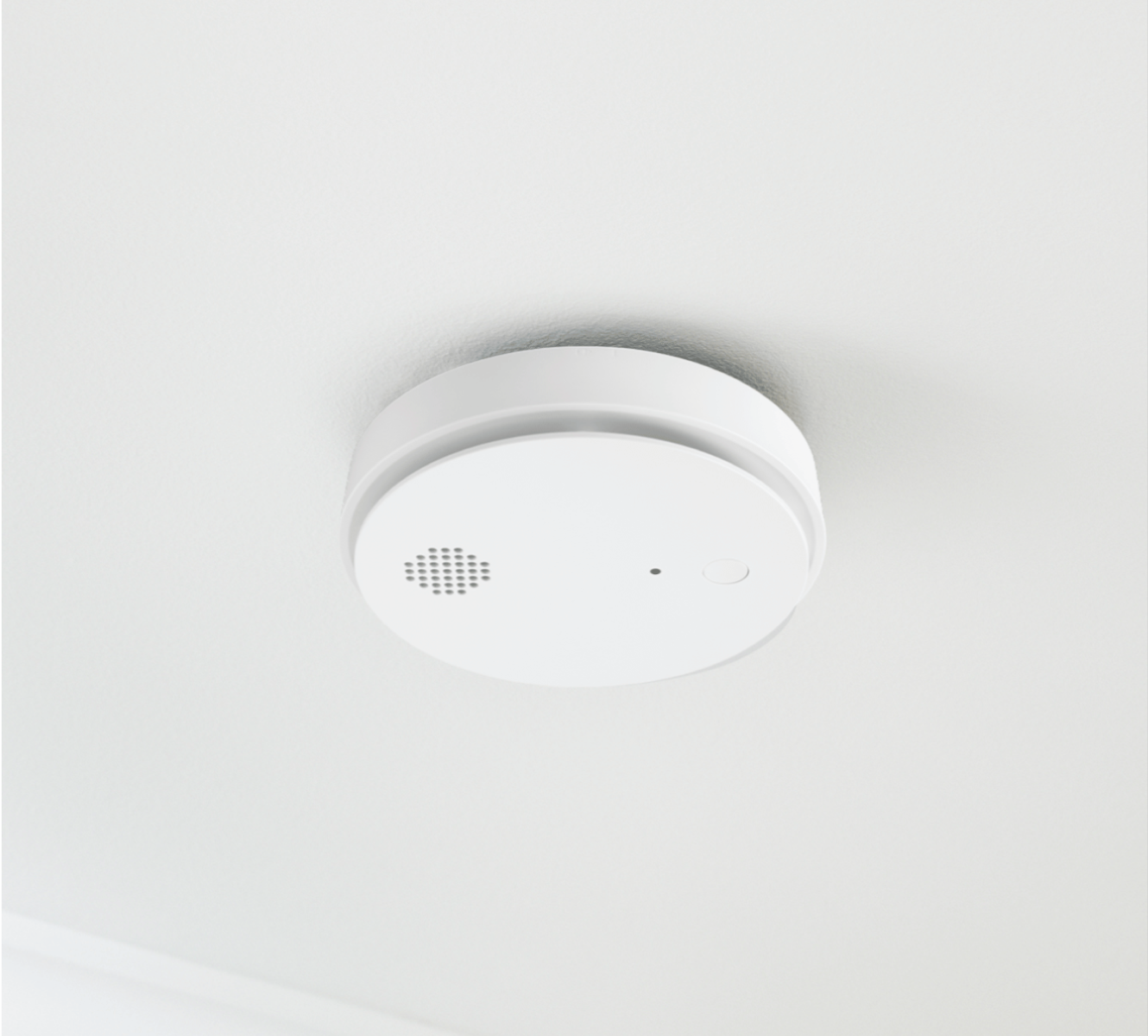 Heat Detector installed on a ceiling in a home